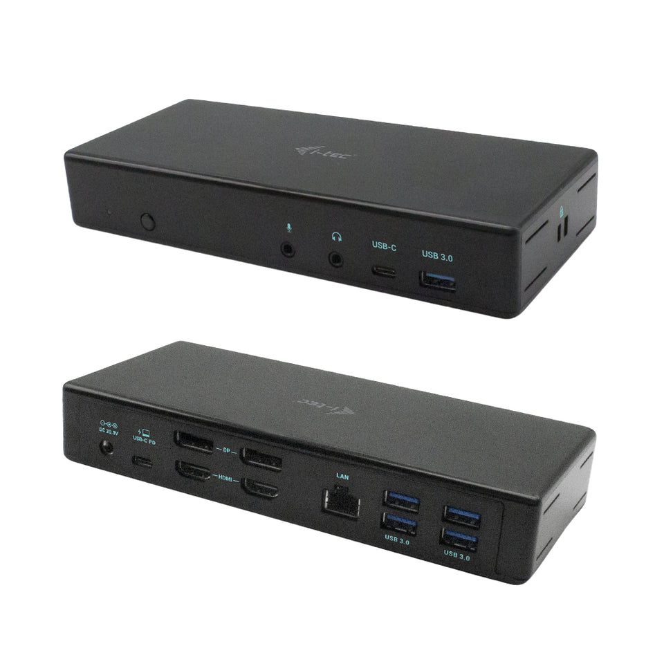 Station d'accueil quadruple écran i-tec USB-C avec Power Delivery 85 W