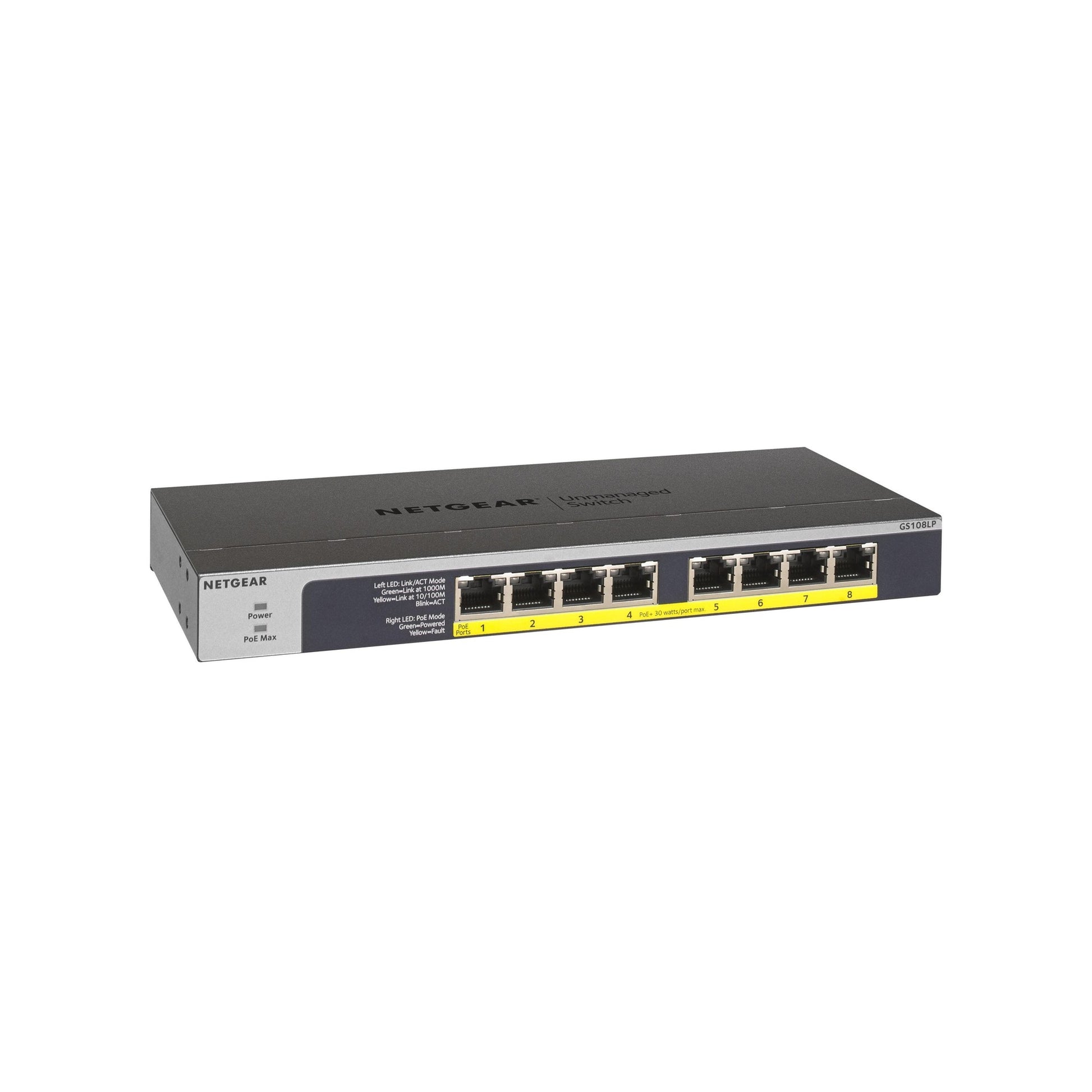 Netgear GS108LP:  8 Port Switch