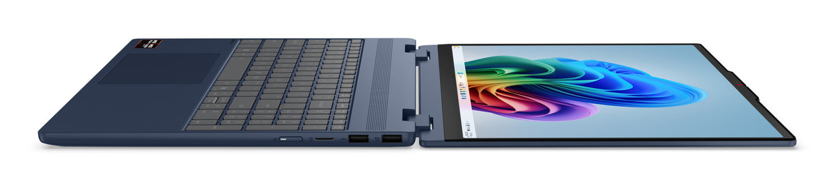 Lenovo IdeaPad 5 2-in-1 15AGP11 Copilot+ PC AMD Ryzen AI 5 430 Hybrid (2-in-1) 38,9 cm (15.3") Touchscreen WUXGA 16 GB DDR5-SDRAM 512 GB SSD Wi-Fi 7 (802.11be) Windows 11 Home Blau Deutsch