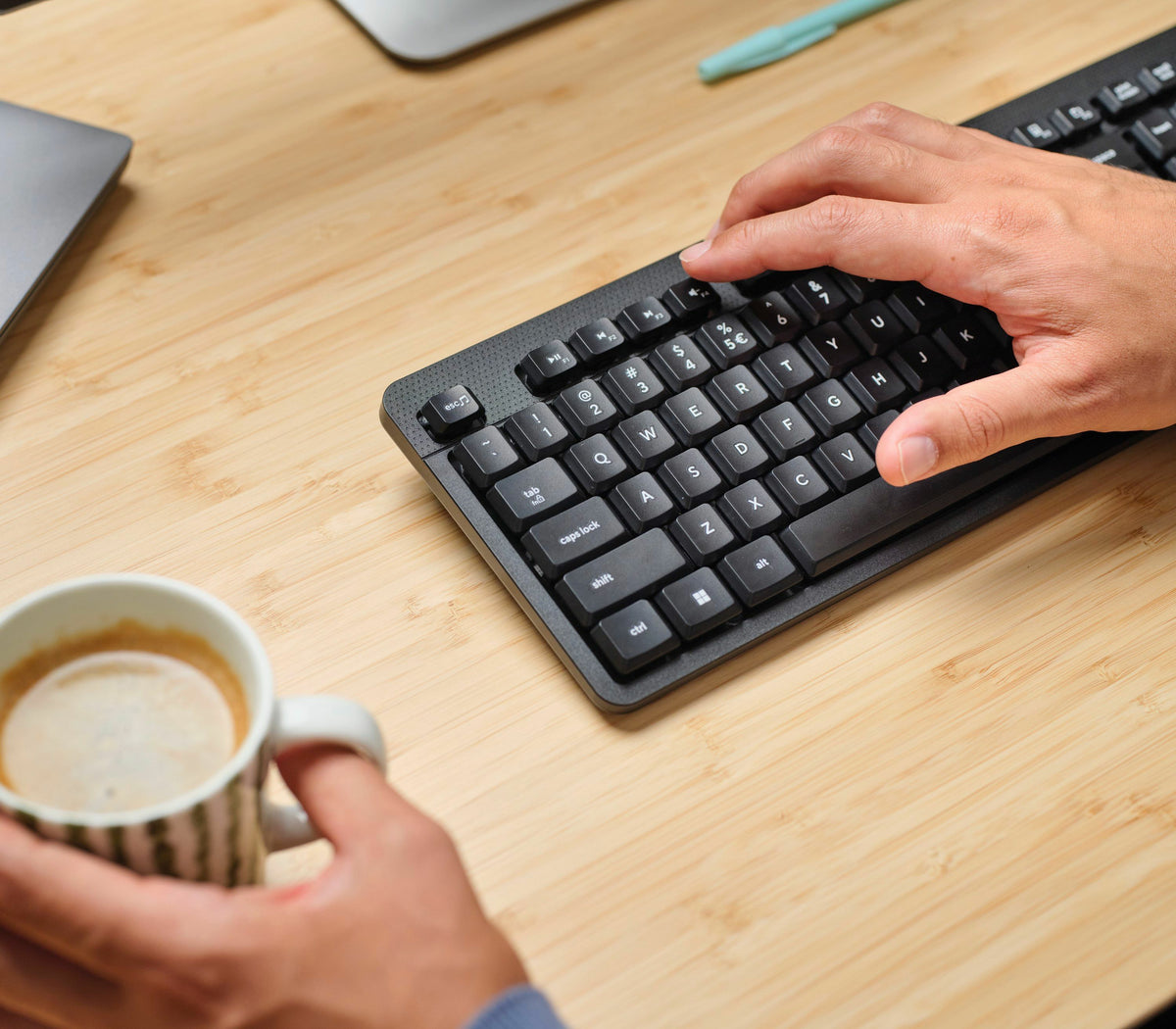Trust TKM-360 Tastatur Maus enthalten Büro RF Wireless QWERTZ Deutsch Schwarz