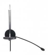 Manhattan Mono USB-Headset, Ohraufliegendes Design (On-Ear), Ohrmuschel einseitig, kabelgebunden, USB-A-Stecker, integrierte Lautstärkeregelung, verstellbares Mikrofon, schwarz