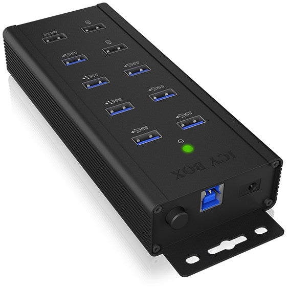 ICY BOX IB-HUB1703-QC3 USB 3.0 HUB 7-Port 7xUSB 3.0| 3xLadeanschluss QC3.0