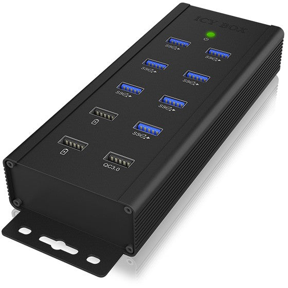 ICY BOX IB-HUB1703-QC3 USB 3.0 HUB 7-Port 7xUSB 3.0| 3xLadeanschluss QC3.0