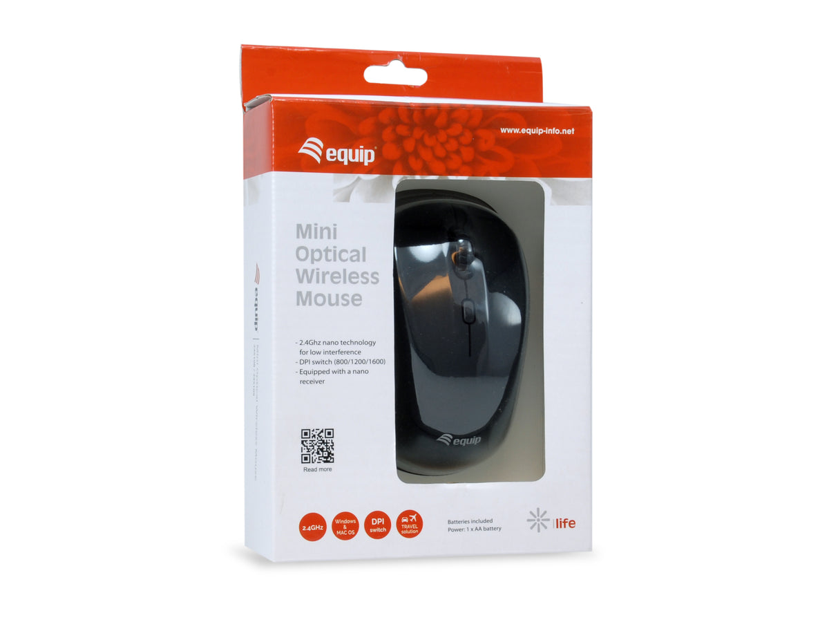 Equip Optische Mini Maus kabellos