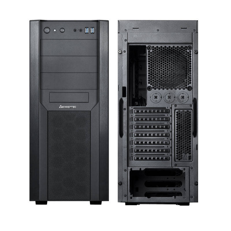 Chieftec CW-01B-OP Computer-Gehäuse Tower Schwarz