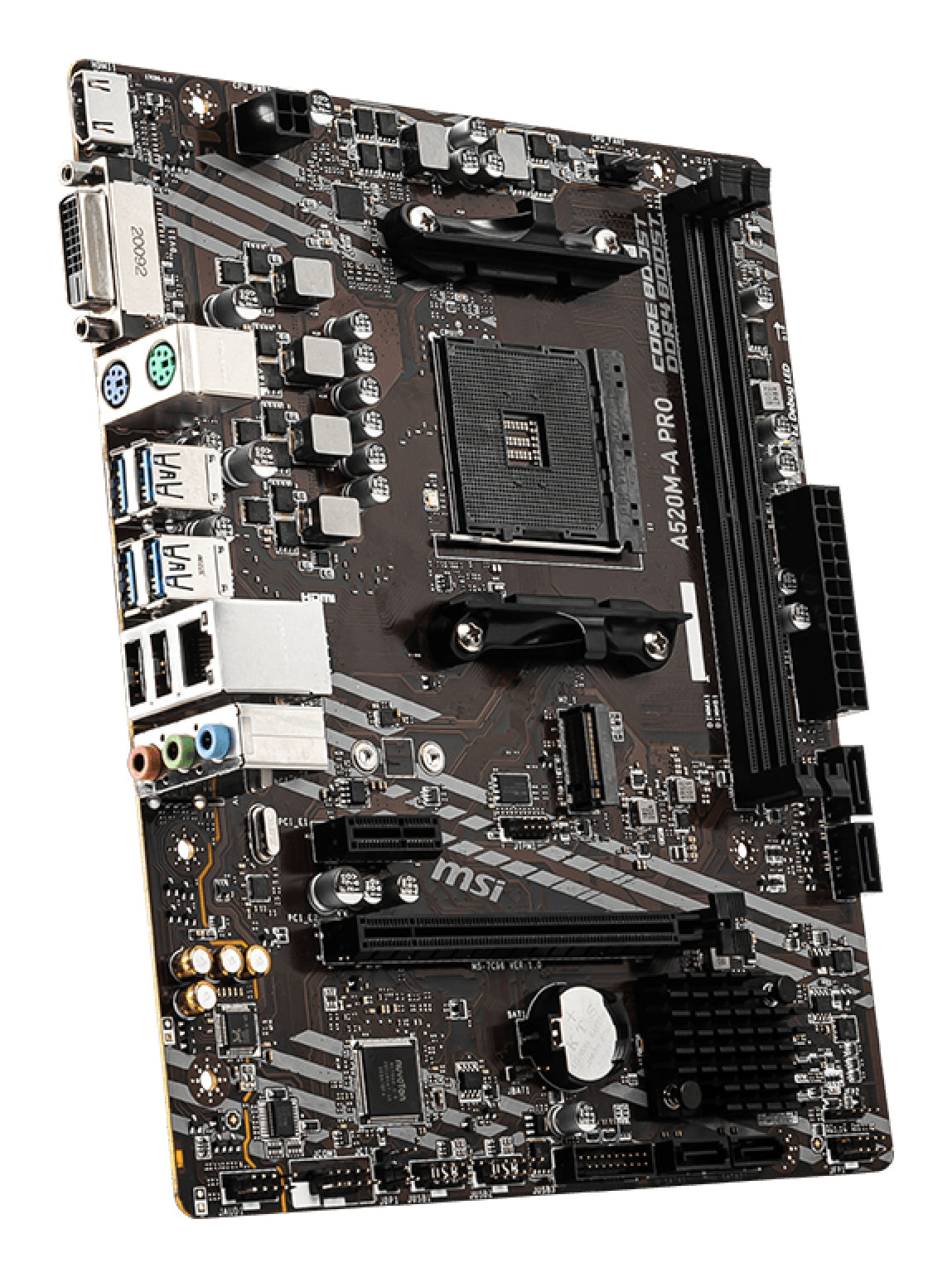MSI A520M-A PRO Motherboard AMD A520 Sockel AM4 micro ATX