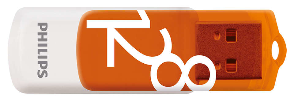 Philips FM12FD05B USB-Stick 128 GB USB Typ-A 2.0 Orange, Weiß