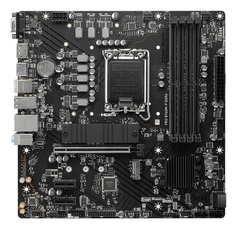 MSI PRO B760M-P DDR4 Motherboard Intel B760 LGA 1700 micro ATX