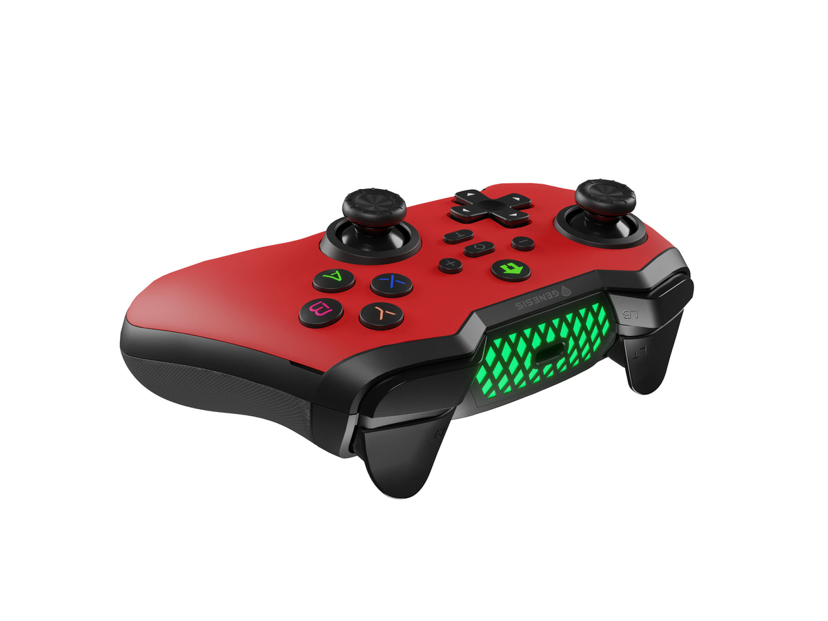 GENESIS Mangan 400 Rot Bluetooth Gamepad Analog / Digital Android, MAC, Nintendo Switch, PC, iOS