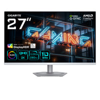 GIGABYTE MO27Q2A ICE 27” OLED 2K QHD Gaming-Monitor - 2560 x 1440, 280Hz, 0.03ms, 250 cd/m², FreeSync Premium Pro, DisplayHDR True Black 400, HDMI 2.1, DisplayPort 1.4