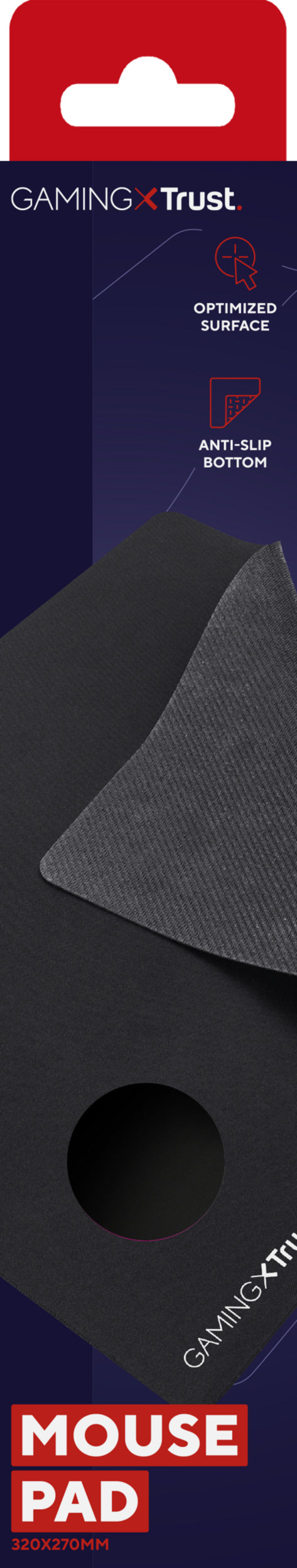 Trust GXT 754 Gaming-Mauspad Schwarz