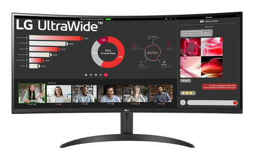 LG 34WR50QK-B Computerbildschirm 86,4 cm (34") 3440 x 1440 Pixel Wide Quad HD Schwarz