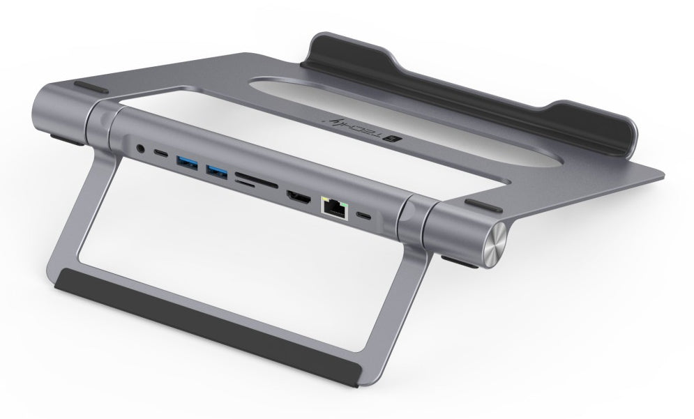 Techly ICA-NTB-DOCK91 Kabelgebunden USB 3.2 Gen 1 (3.1 Gen 1) Type-C Silber