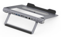 Techly ICA-NTB-DOCK91 Kabelgebunden USB 3.2 Gen 1 (3.1 Gen 1) Type-C Silber