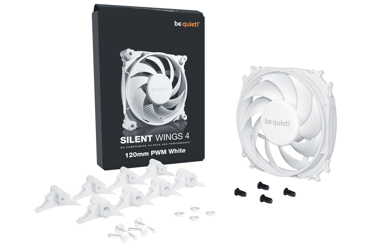 be quiet! SILENT WINGS 4 | 120mm PWM White Computergehäuse Ventilator 12 cm Weiß 1 Stück(e)
