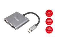 Equip USB-C 4-in-1 Dual-HDMI-Adapter, USB 3.0, 100W USB PD