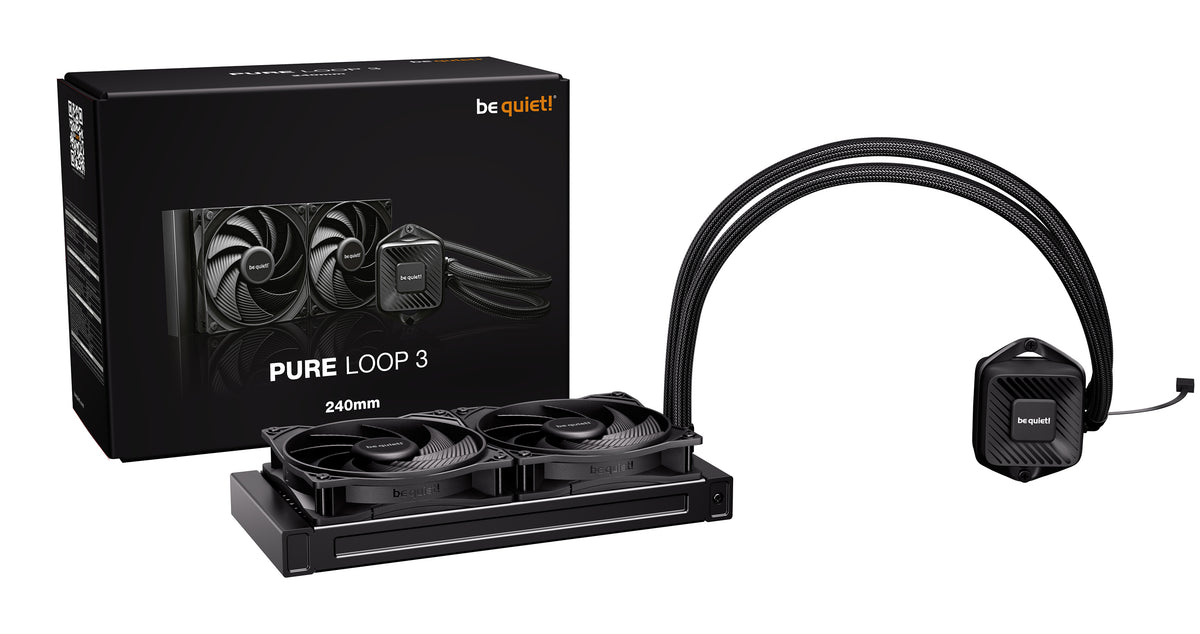 be quiet! PURE LOOP 3 Prozessor All-in-One-Flüssigkeitskühler 12 cm Schwarz 1 Stück(e)
