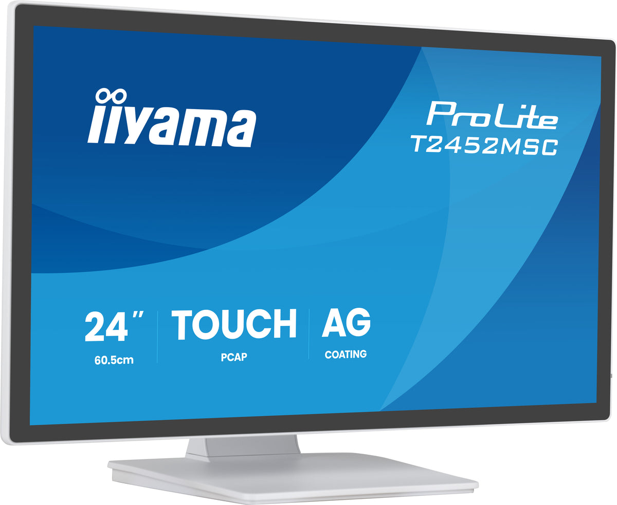 iiyama ProLite T2452MSC-W1AG Computerbildschirm 61 cm (24") 1920 x 1080 Pixel Full HD LED Touchscreen Weiß