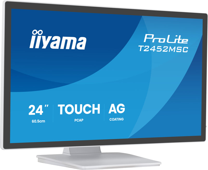 iiyama ProLite T2452MSC-W1AG Computerbildschirm 60,5 cm (23.8") 1920 x 1080 Pixel Full HD LED Touchscreen Weiß