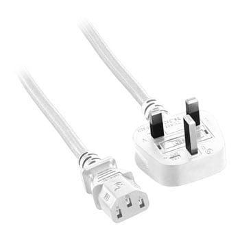 Microconnect PE090420W Stromkabel Weiß 2 m Netzstecker Typ G C13-Koppler