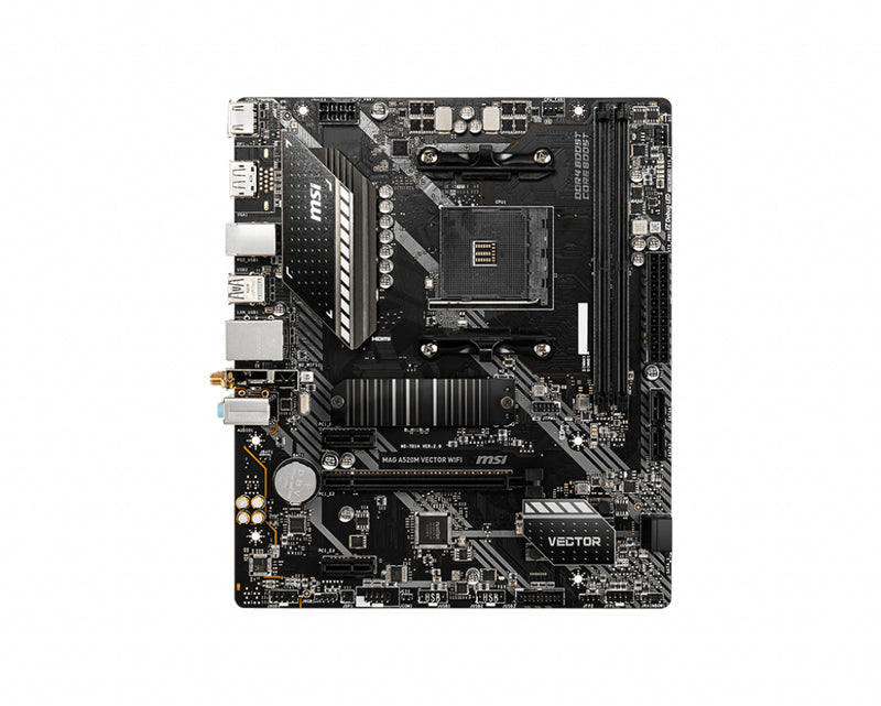 MSI MAG A520M VECTOR WIFI Motherboard AMD A520 Sockel AM4 micro ATX