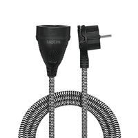 LogiLink LPS104 Stromkabel Schwarz, Weiß 3 m Netzstecker Typ F