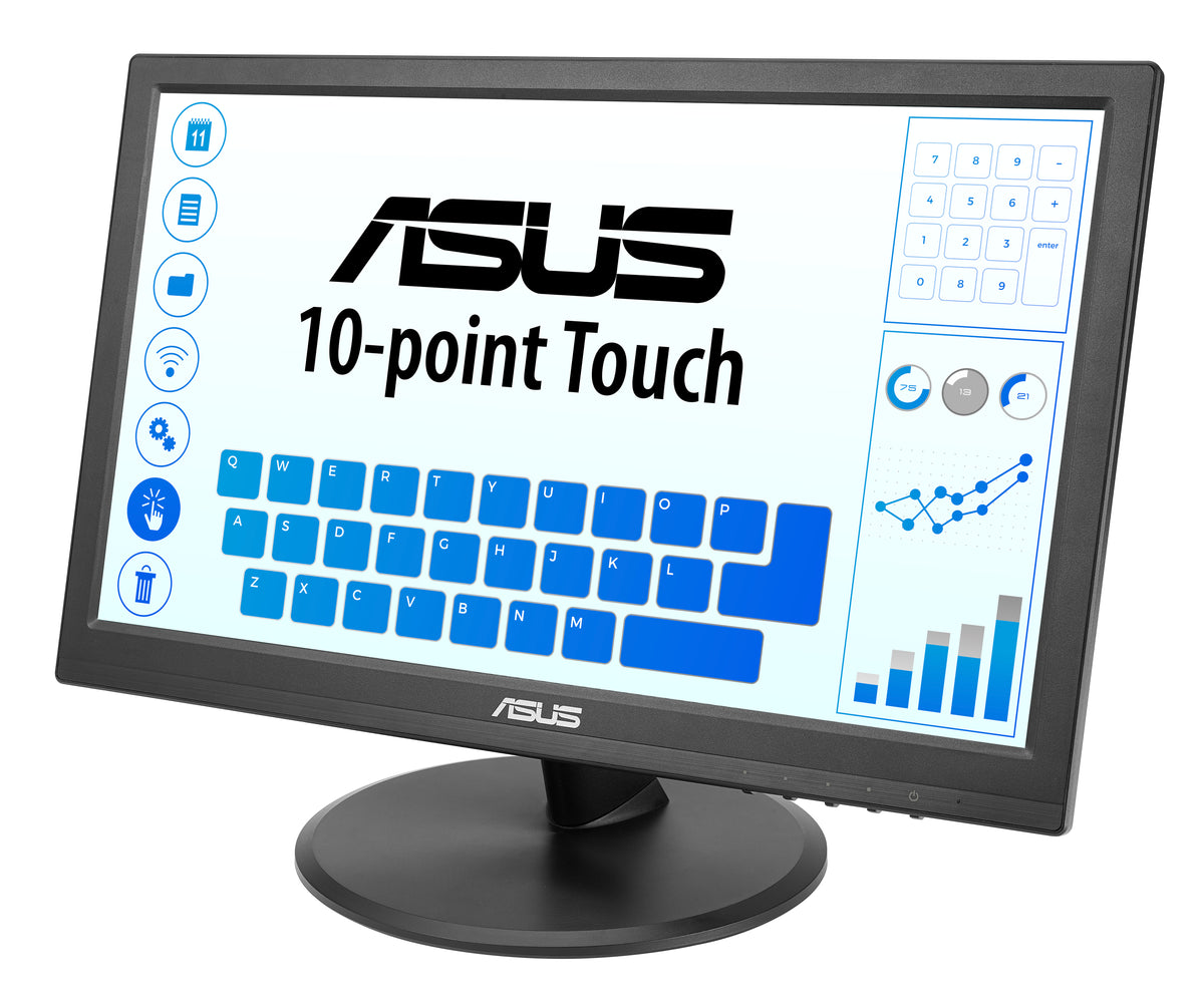 ASUS Touch VT169HE Computerbildschirm 39,6 cm (15.6") 1920 x 1080 Pixel Full HD LED Touchscreen Tisch Schwarz