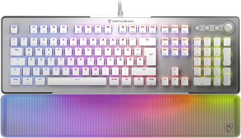 Turtle Beach Vulcan II Max Tastatur Gaming USB Deutsch Weiß