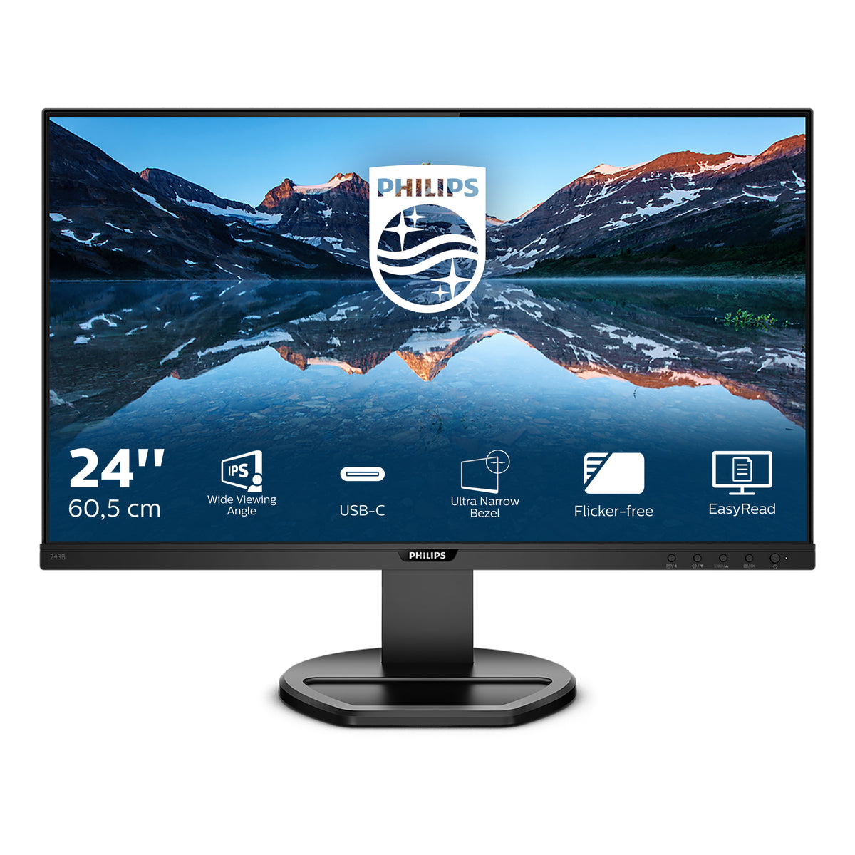 Philips B Line 243B9/00 Computerbildschirm 60,5 cm (23.8") 1920 x 1080 Pixel Full HD LED Schwarz