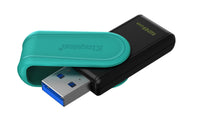 Kingston Technology DataTraveler 128GB Portable USB 3.2 Gen 1 Exodia S (Schwarz/Türkis)