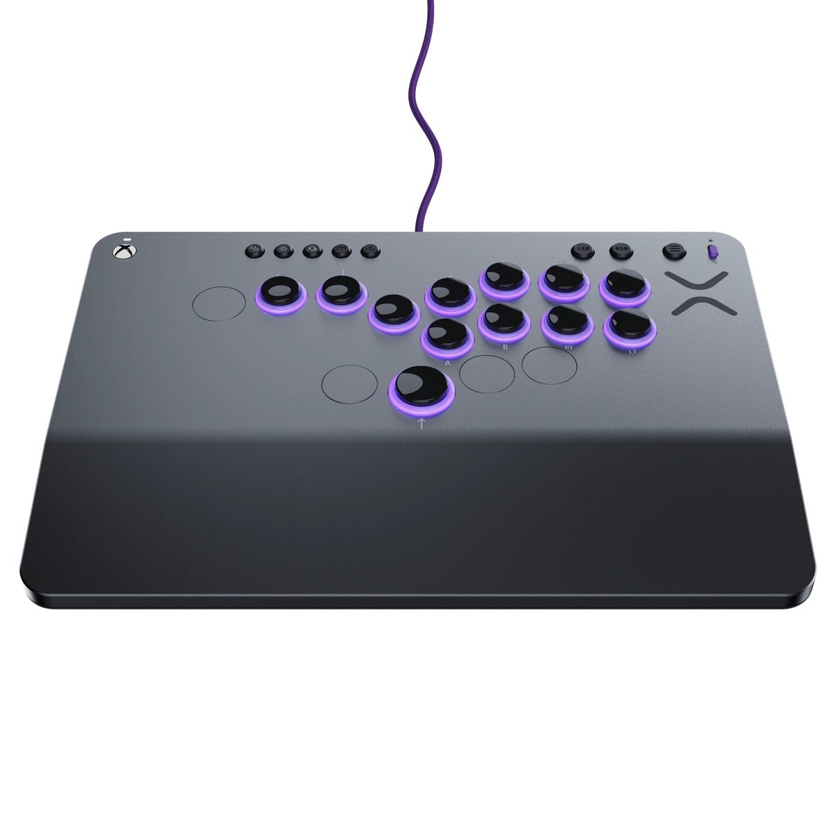 Turtle Beach Victrix Pro KO Leverless Fight Stick Controller Grau - offiziell von Capcom und PlayStation lizenziert für Xbox und PC, für Esports-Gaming
