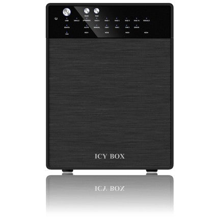 RAID System. 4x SATA 3.5" zu 1x USB 3.0 + 1x eSATA. RAID 0.1.3.5.10 ICY BOX