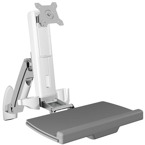 Sit-Stand-Workstation mit Wandhalterung für einen Monitor bis zu 24" ICY BOX