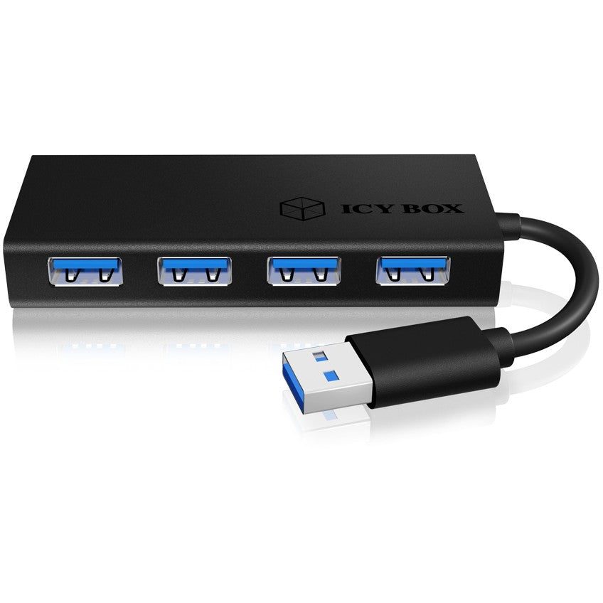 ICY BOX IB-AC6104-B USB 3.0 HUB 4-Port 4xUSB 3.0