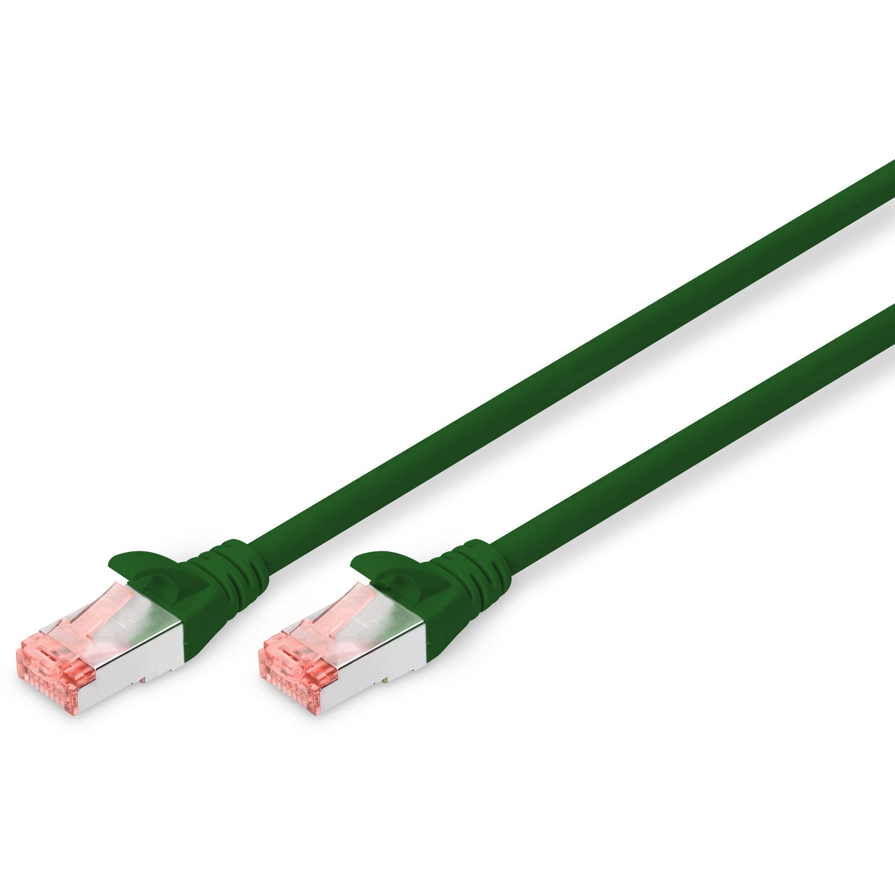 Patchkabel CAT6 RJ45 S/FTP Länge 0.25 m. Farbe green AWG 27/7. Cu. Digitus