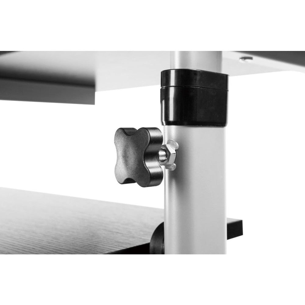 Techly ICA-TB TPM-3 Stehschreibtisch Schwarz, Silber