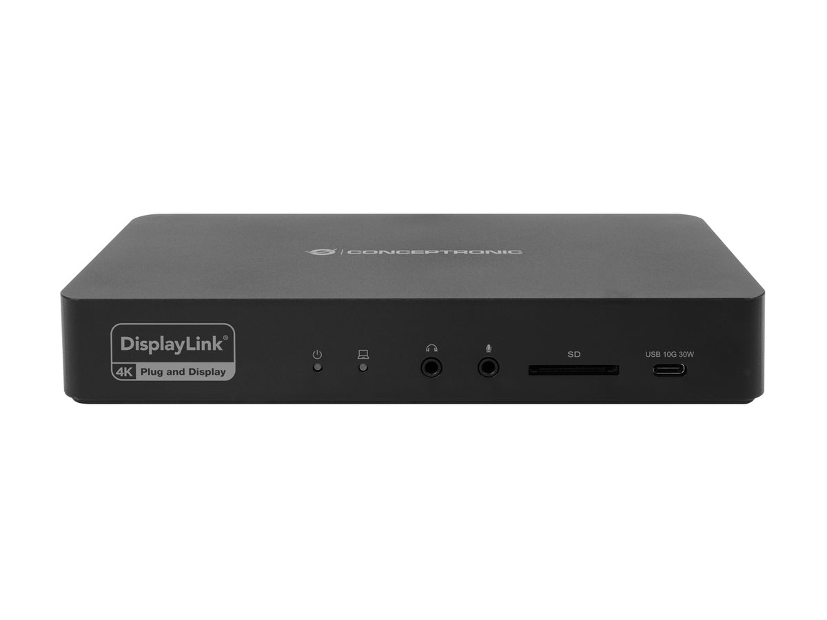 Conceptronic DONN31B 17-in-1 DisplayLink Dockingstation USB 3.2 Gen 2