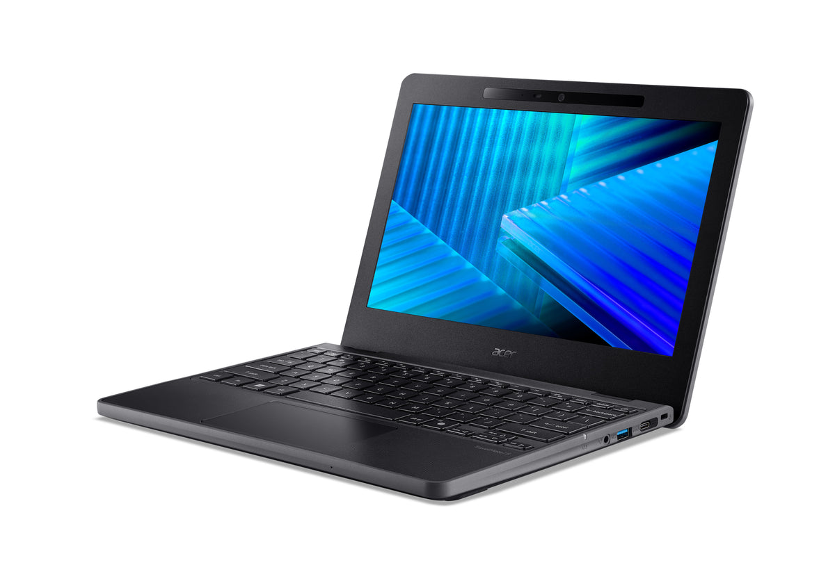 Acer TravelMate TMB311-34-TCO-C32T Intel® N N150 Laptop 29,5 cm (11.6") HD 4 GB LPDDR5-SDRAM 128 GB SSD Wi-Fi 7 (802.11be) Windows 11 Pro Schwarz