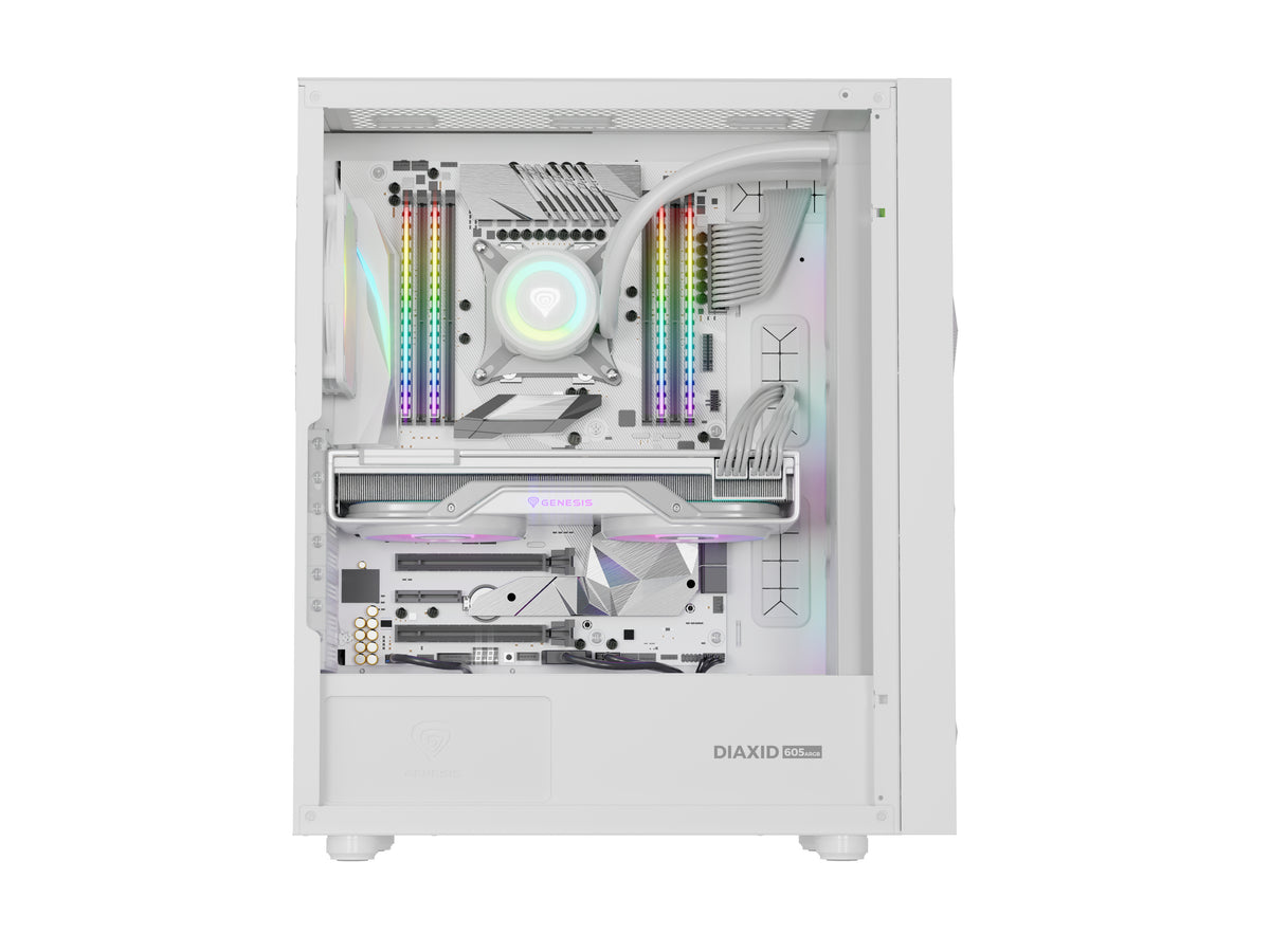 GENESIS Diaxid 605 ARGB Midi Tower Weiß