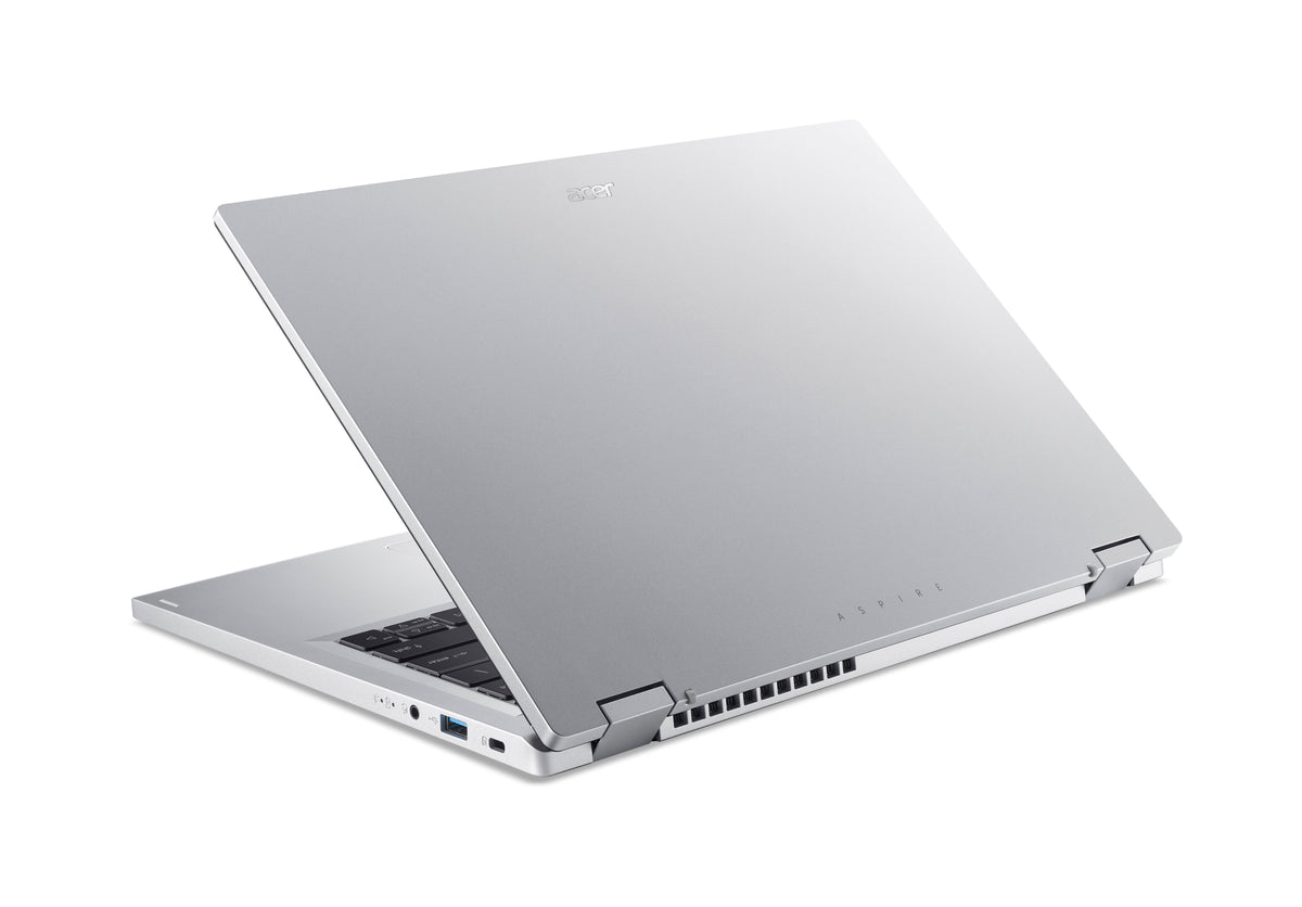 Acer Aspire Go Spin 14 AGSP14-31PT-37F6 Intel Core 3 N355 Hybrid (2-in-1) 35,6 cm (14") Touchscreen WUXGA 16 GB LPDDR5-SDRAM 512 GB SSD Wi-Fi 6 (802.11ax) Windows 11 Home Silber