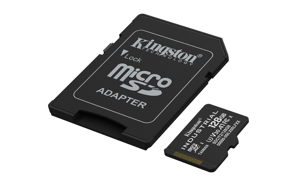 Kingston Technology 128GB microSDXC Industrial C10 A1 pSLC Karte + SD-Adapter