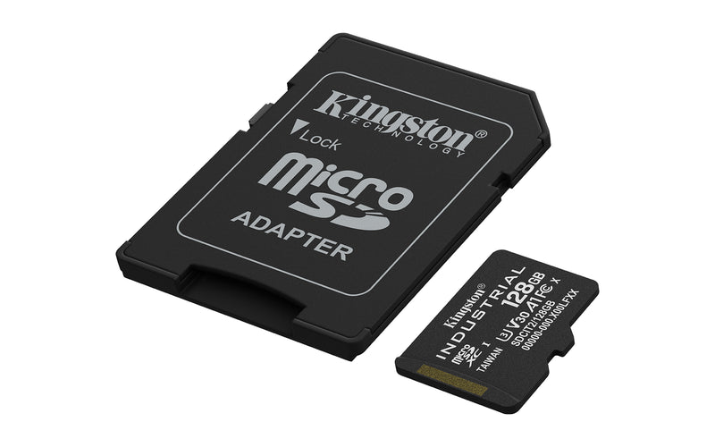 Kingston Technology 128GB microSDXC Industrial C10 A1 pSLC Karte + SD-Adapter