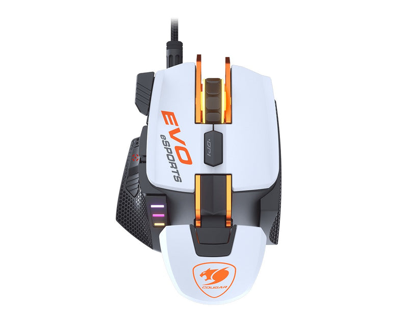 COUGAR Gaming Maus 700M EVO eSports, Kabelgebunden, Weiß/Schwarz