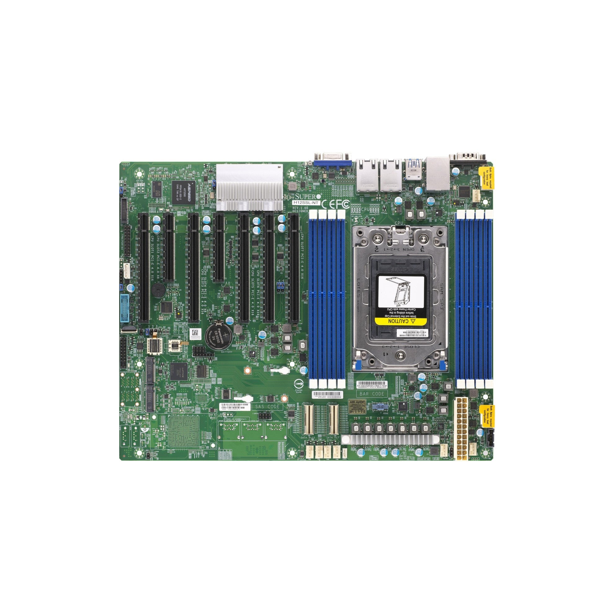 Supermicro H12SSL-NT: SP3, EPYC 7002
