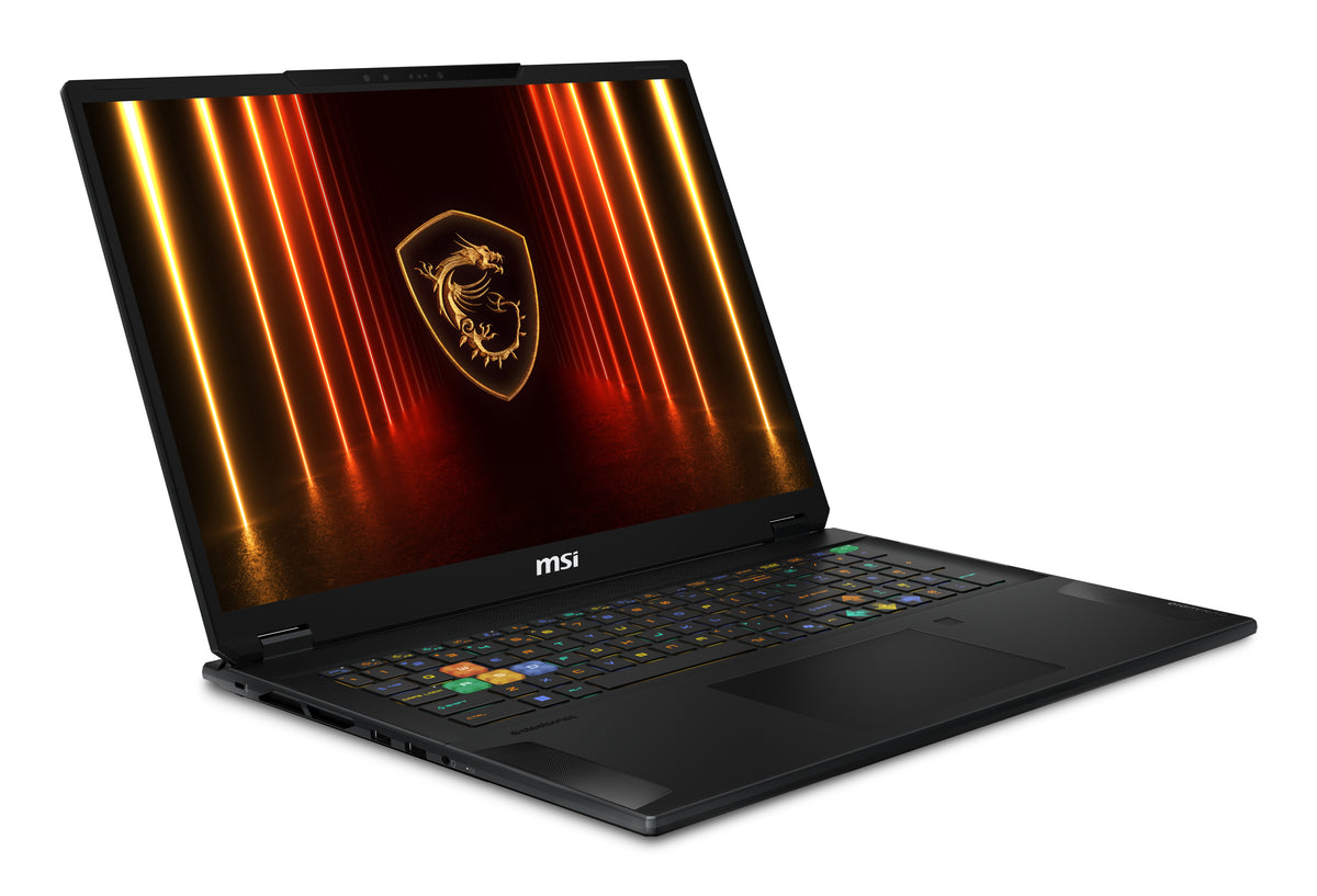MSI Stealth 18 HX AI A2XWIG-042 Intel Core Ultra 9 275HX Laptop 45,7 cm (18") UHD+ 64 GB DDR5-SDRAM 2 TB SSD NVIDIA GeForce RTX 5080 Wi-Fi 7 (802.11be) Windows 11 Pro Schwarz