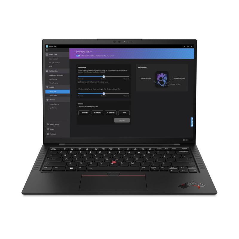Lenovo ThinkPad X1 Carbon Gen 11 Intel® Core™ i7 i7-1355U Laptop 35,6 cm (14") 2.8K 32 GB LPDDR5-SDRAM 2 TB SSD Wi-Fi 6E (802.11ax) Windows 11 Pro Deutsch Schwarz