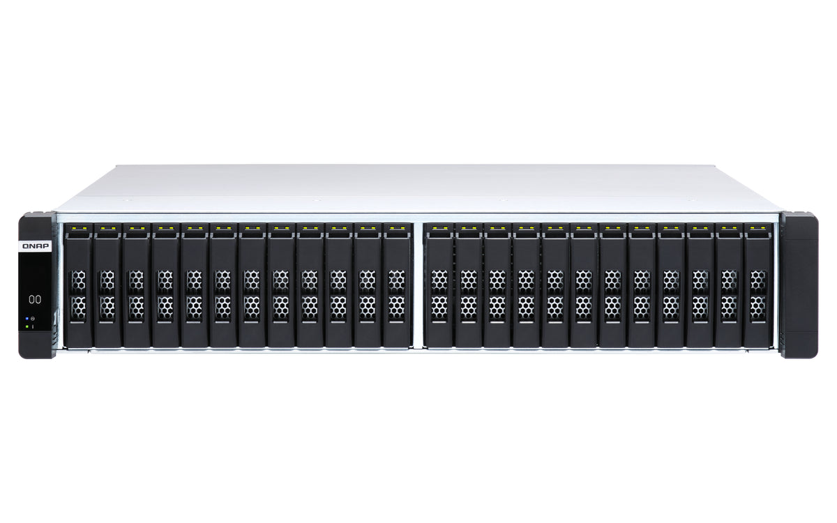 QNAP ES2486dc NAS Rack (2U) Intel® Xeon® D D-2142IT 96 GB DDR4 0 TB QNAP Enterprise System Schwarz
