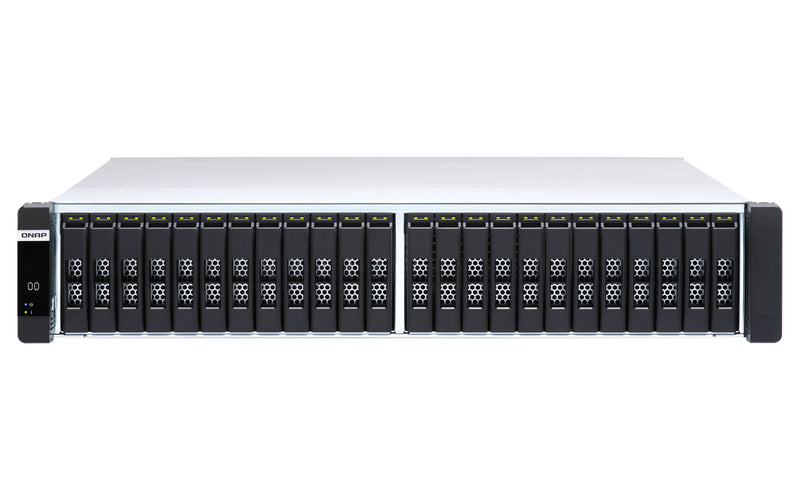 QNAP ES2486dc NAS Rack (2U) Intel® Xeon® D D-2142IT 128 GB DDR4 0 TB QNAP Enterprise System Schwarz