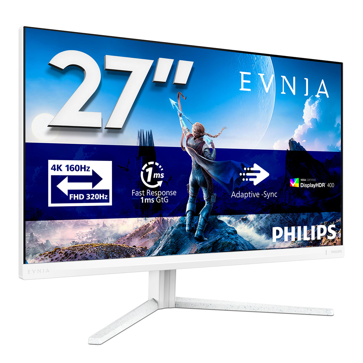 Philips Evnia 5000 Computerbildschirm 68,6 cm (27") 3840 x 2160 Pixel 4K Ultra HD LCD Weiß