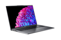Acer Swift Go 16 SFG16-72-76Q5 Intel Core Ultra 7 155U Laptop 40,6 cm (16") 3.2K 16 GB LPDDR5-SDRAM 512 GB SSD Wi-Fi 6E (802.11ax) Windows 11 Home Deutsch Grau